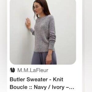 M.M. Lafleur sweater,chunky marl knit boxy oversized like new!butler,knit boucle